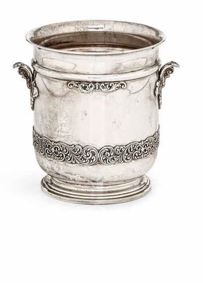 Glacette in Argento. Argenteria Milanese del XX Secolo. Argentiere De Vecchi