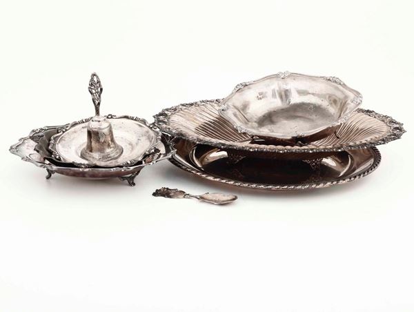 Lotto misto di oggetto in argento. Varie manifatture del XX secolo