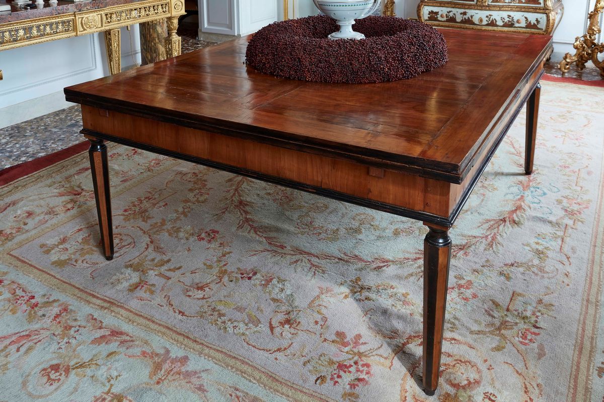 Elegante Tavolo da Refettorio in Ciliegio. Bologna XVIII-XIX Secolo