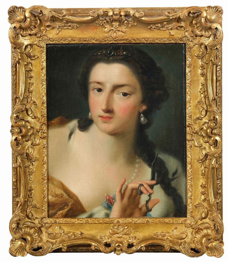 Rosalba Carriera : Ritratto della Contessa Orzelska in veste di Berenice  - olio su tela - Auction Palazzo Loschi Zileri dal Verme - Cambi Casa d'Aste