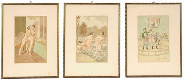 Artista del XIX secolo 20 scene erotiche