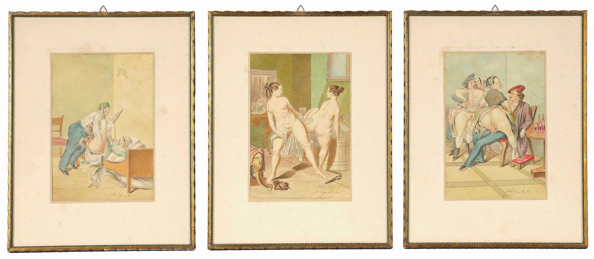 Artista del XIX Secolo 20 Scene Erotiche