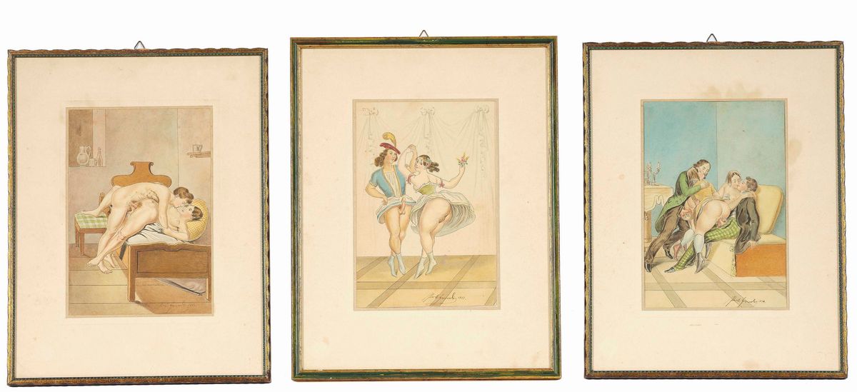 Artista del XIX Secolo 20 Scene Erotiche