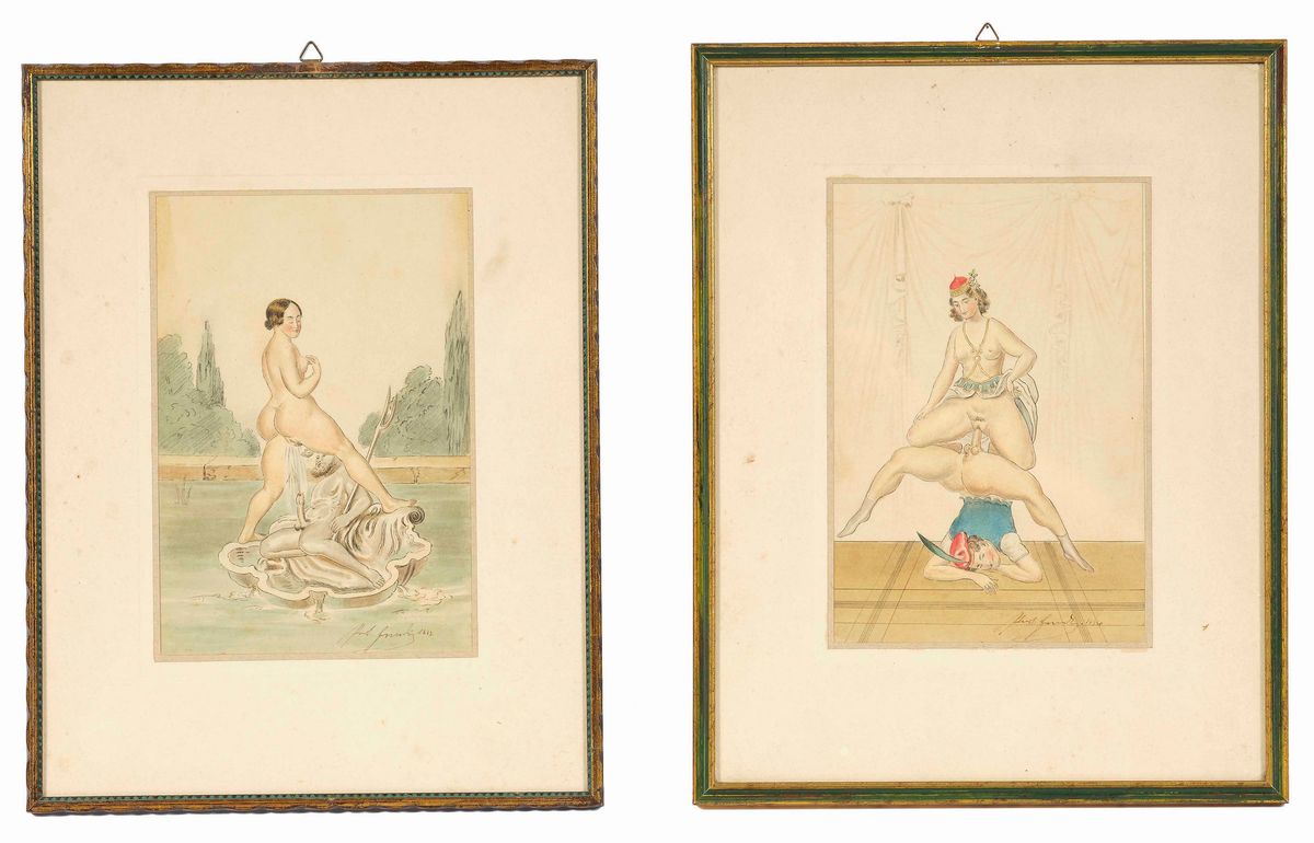 Artista del XIX Secolo 20 Scene Erotiche