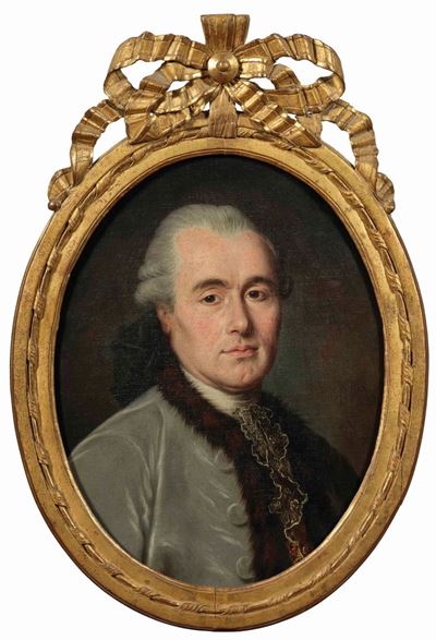 Scuola Francese del XVIII Secolo Ritratti Raffiguranti Esponenti della Famiglia del Capitano Vale...