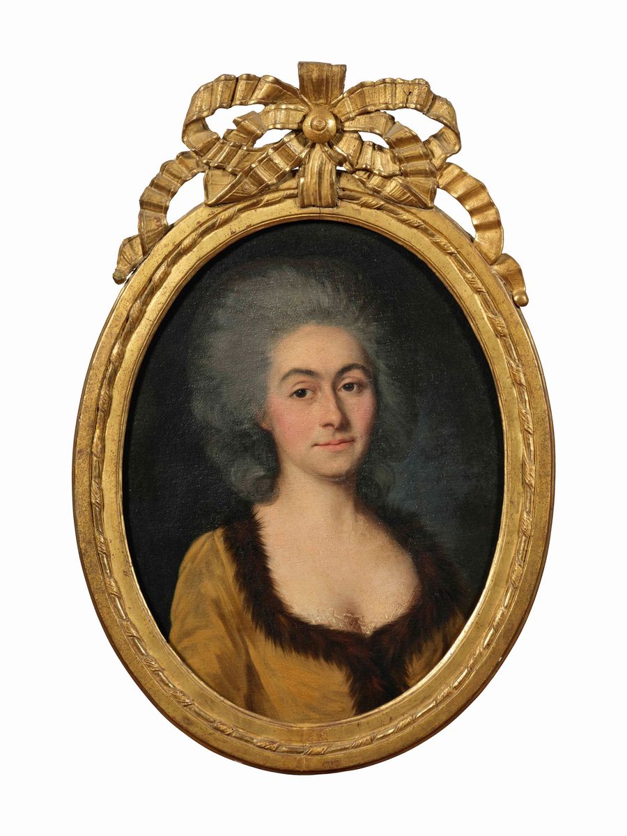 Scuola Francese del XVIII Secolo Ritratti Raffiguranti Esponenti della Famiglia del Capitano Vale...