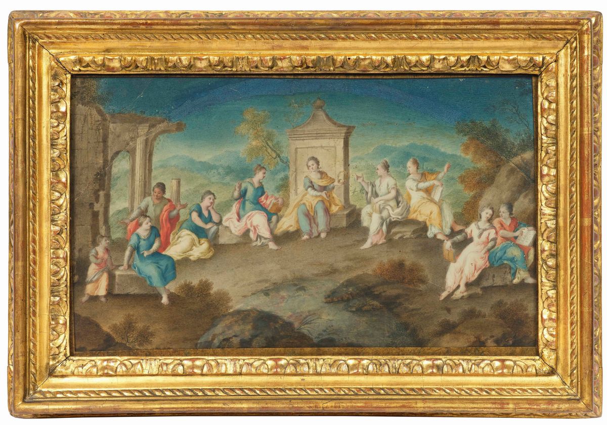 Scuola Napoletana del XVIII Secolo Scene Mitologiche