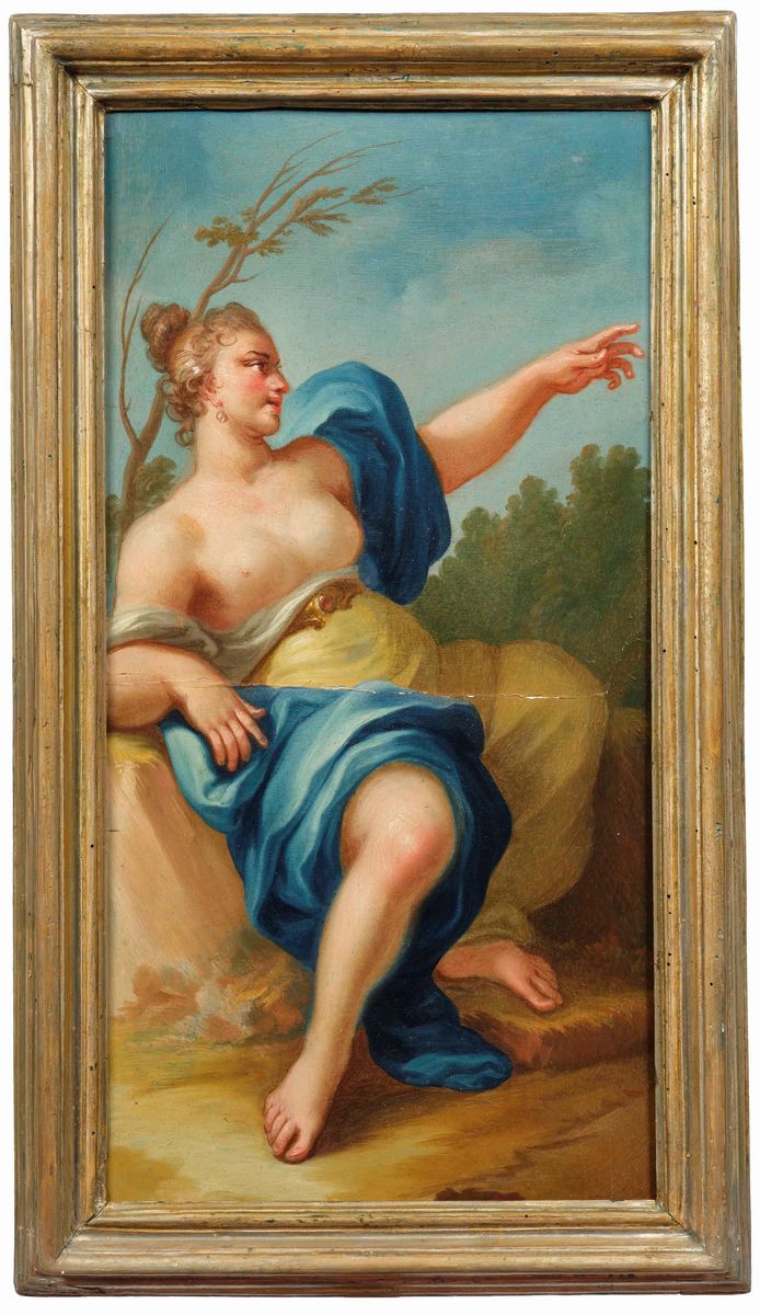 Scuola Napoletana del XVIII Secolo Venere (?), Diana, Marsia ed Ercole