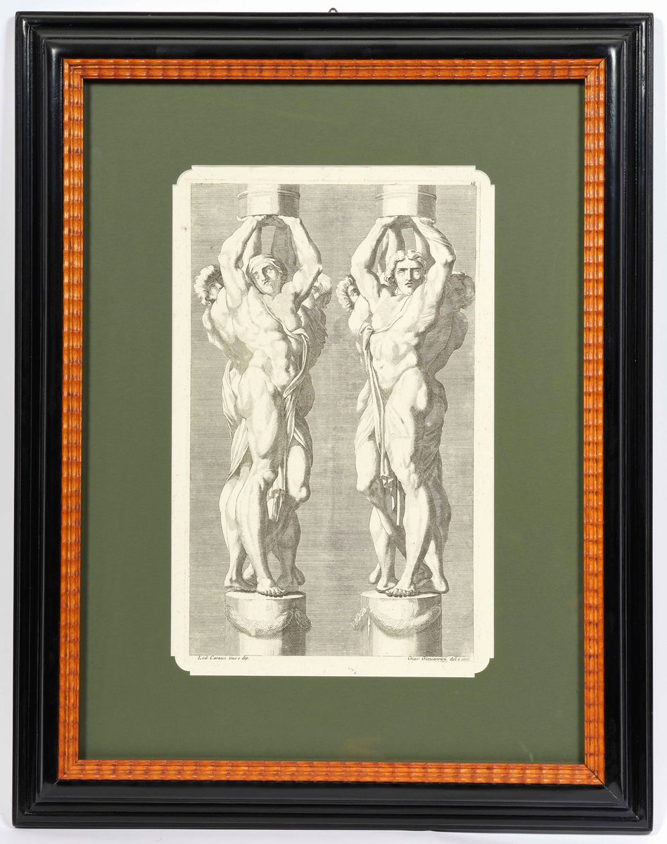 Il Claustro di S. Michele in Bosco, 1694, Cariatidi