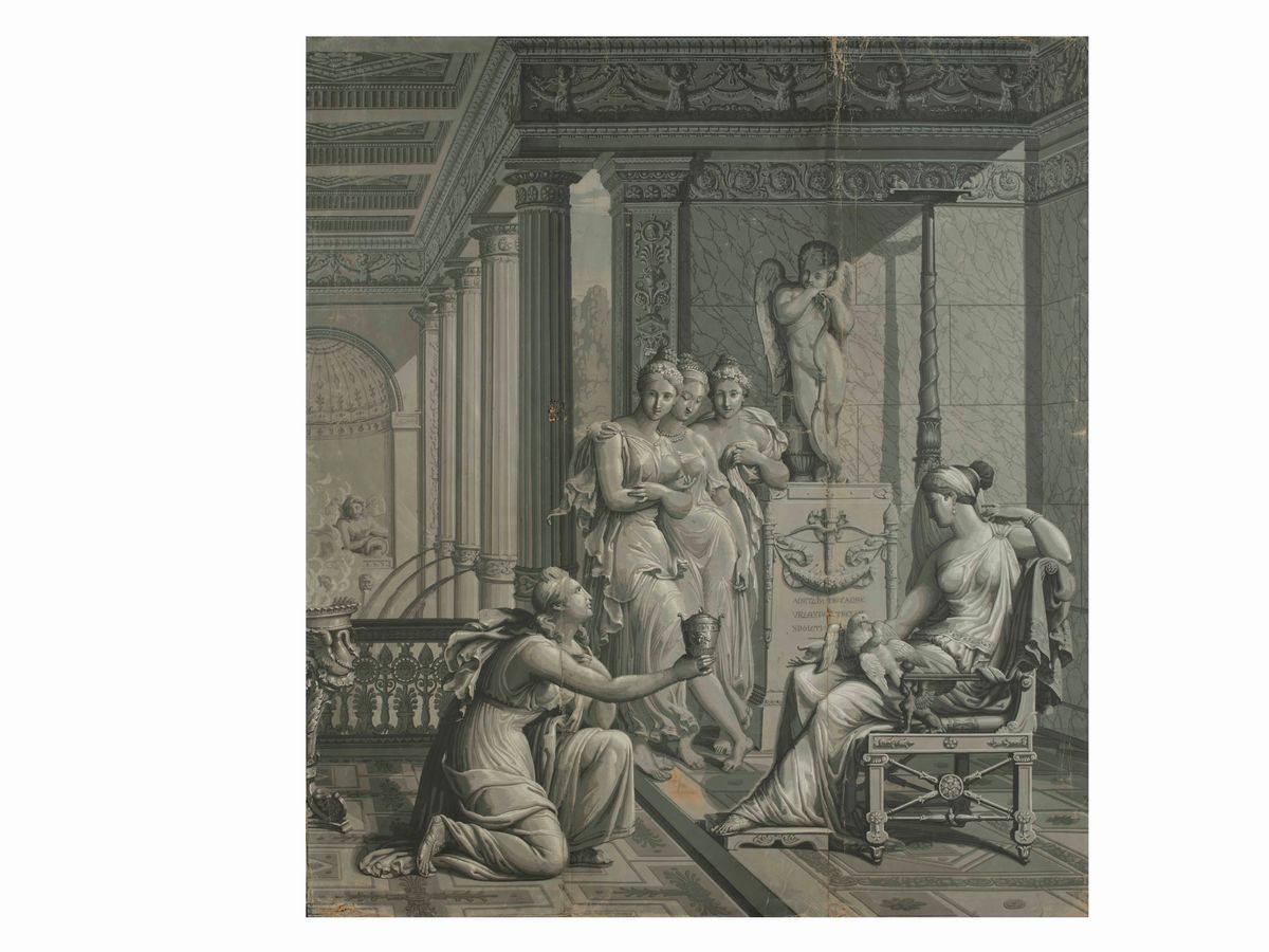 Merry-joseph Blondel e Louis Lafitte - Psiche Porta a Venere un Vaso con L'acqua della Giovinezza...