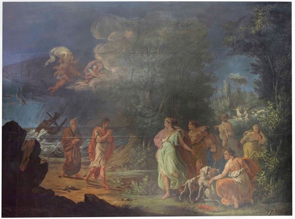 Artista dell'inizio del XIX secolo Diana e le ninfe