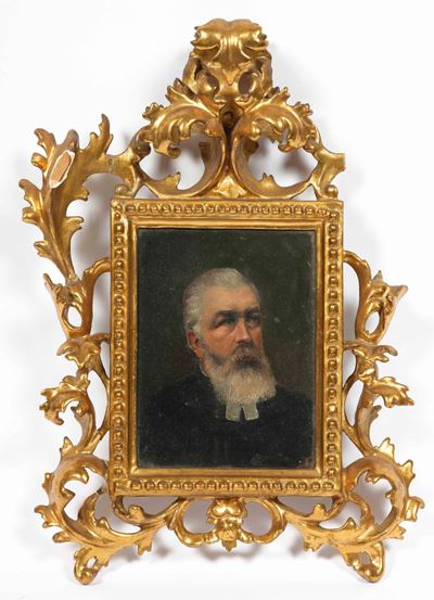 Artista del XX Secolo Ritratto di Pastore Protestante