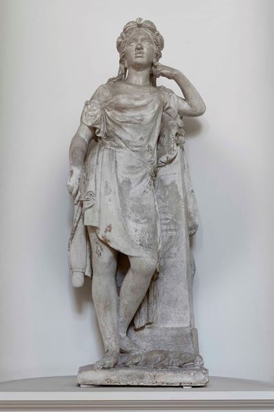 Allegoria dei Quattro Continenti. Stucco Modellato. Arte del XIX Secolo, Roma