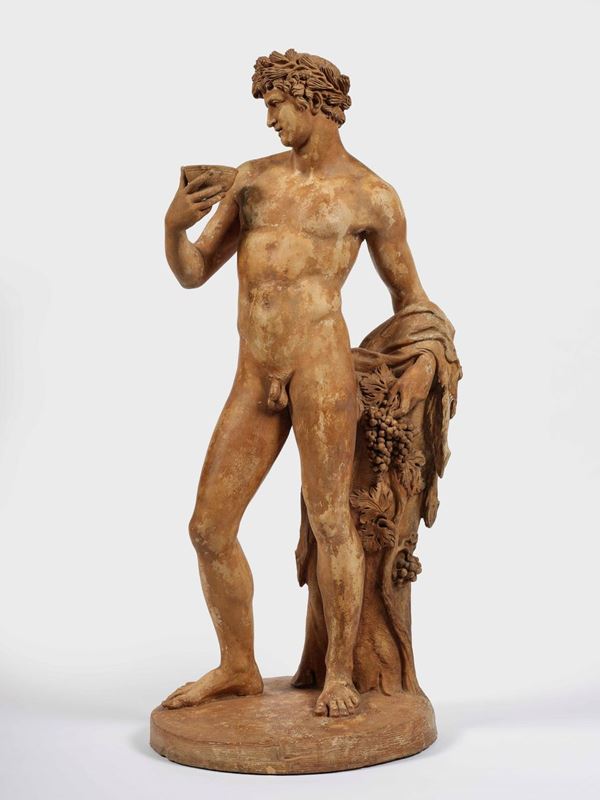 Dioniso. Terracotta. Plasticatore del XIX secolo
