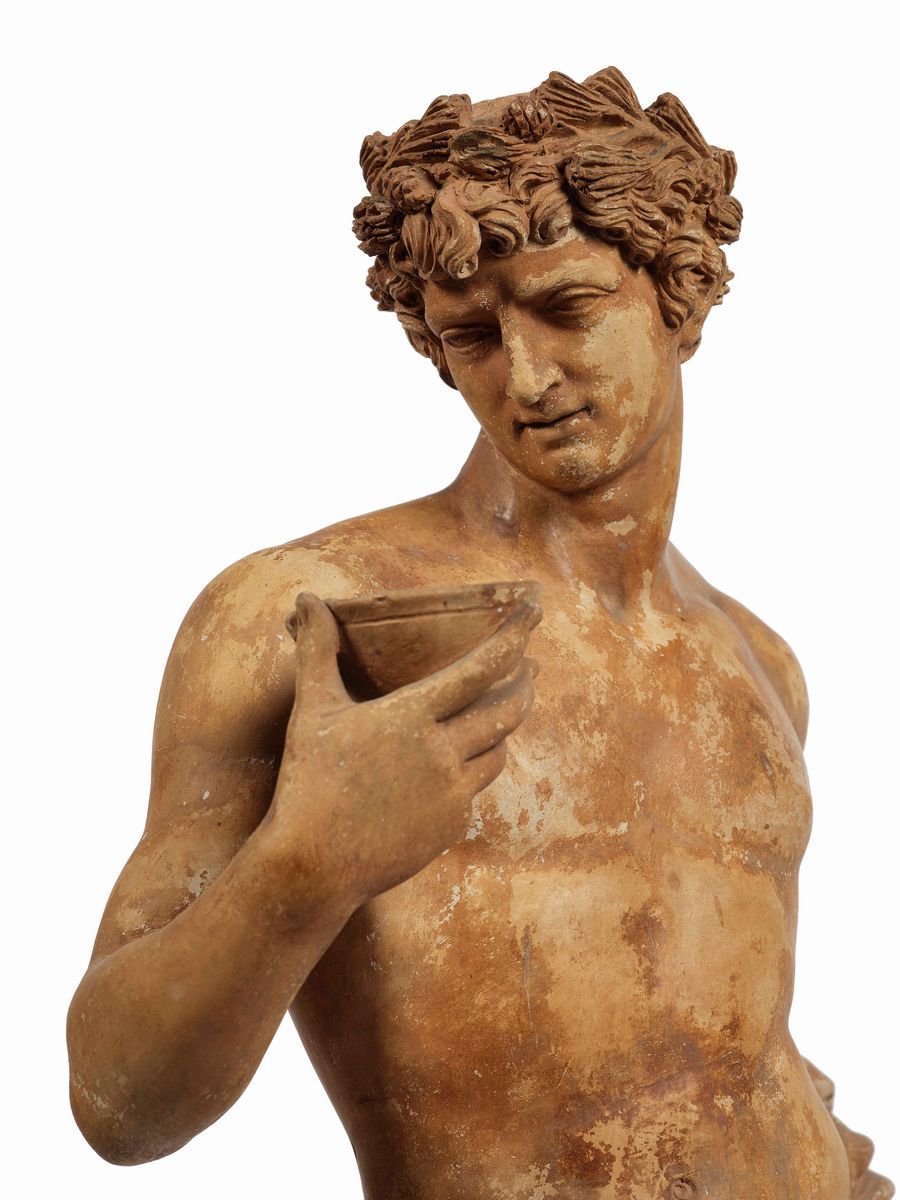 Dioniso. Terracotta. Plasticatore del XIX Secolo