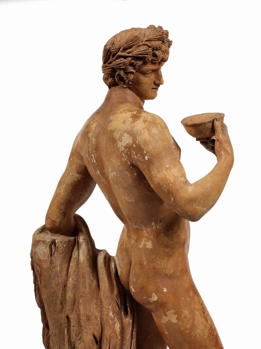 Dioniso. Terracotta. Plasticatore del XIX Secolo