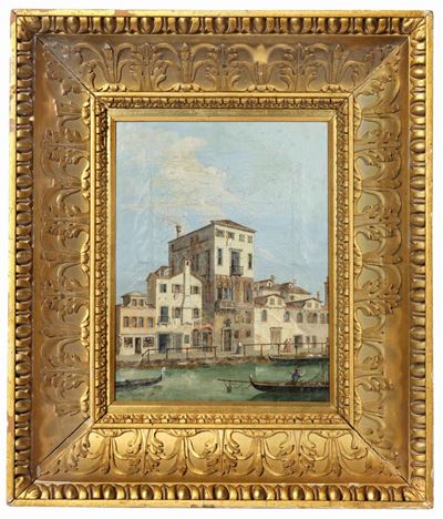 Veduta del Ponte dei Mori e della Casa di Tintoretto a Venezia