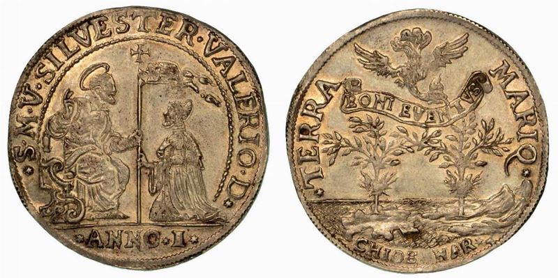 VENEZIA. Silvestro Valier, 1694-1700. Osella 1694 (anno I).  - Auction Numismatics - Cambi Casa d'Aste