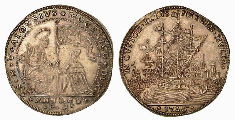VENEZIA. Alvise III Mocenigo, 1722-1732. Osella 1726.  - Auction Numismatics - Cambi Casa d'Aste