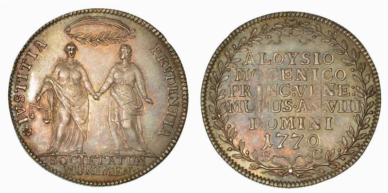 VENEZIA. Alvise IV Mocenigo, 1763-1778. Osella 1770 (anno VIII).  - Auction Numismatics - Cambi Casa d'Aste