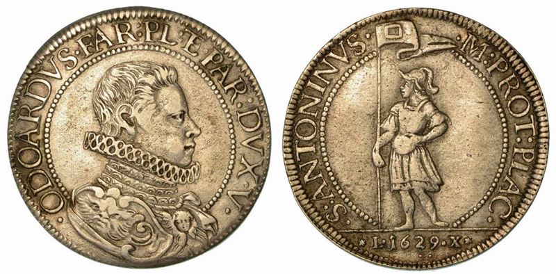PIACENZA. Odoardo Farnese, 1622-1648. Scudo 1629.  - Auction Numismatics - Cambi Casa d'Aste