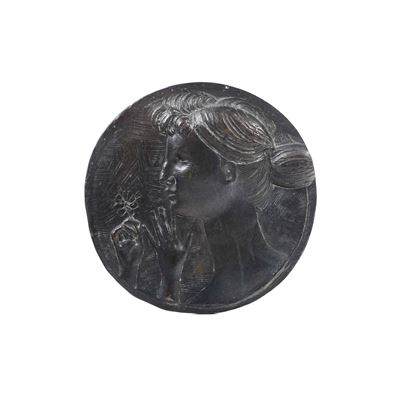 Testa di fanciulla, bronzo, 1956