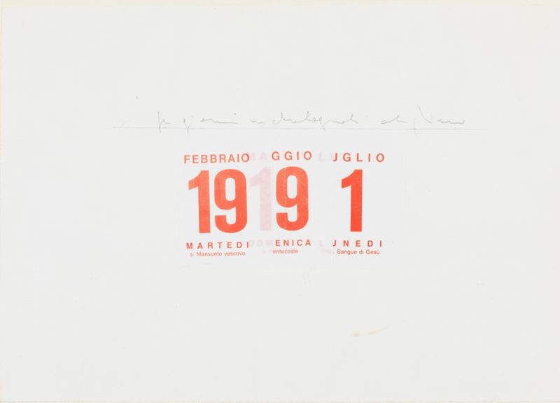 Alighiero Boetti - Calendario