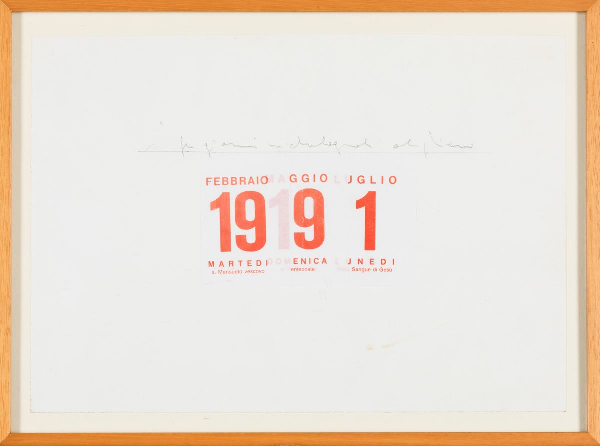 Alighiero Boetti - Calendario