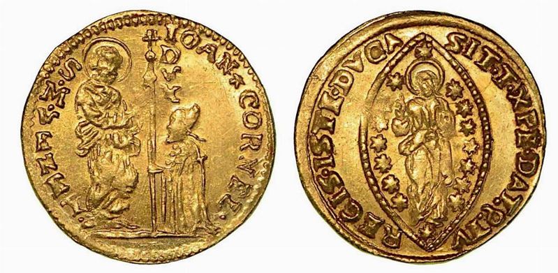 VENEZIA. Giovanni Corner II, 1709-1722. Zecchino.  - Auction Numismatics - Cambi Casa d'Aste