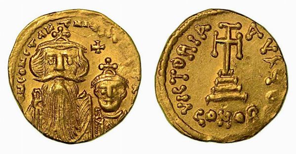 TURCHIA - IMPERO BIZANTINO. Costantinopoli. Costante II, 641-668. Solido.