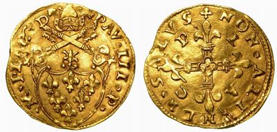 Piacenza. Paolo III, 1534-1549. Scudo D'oro.