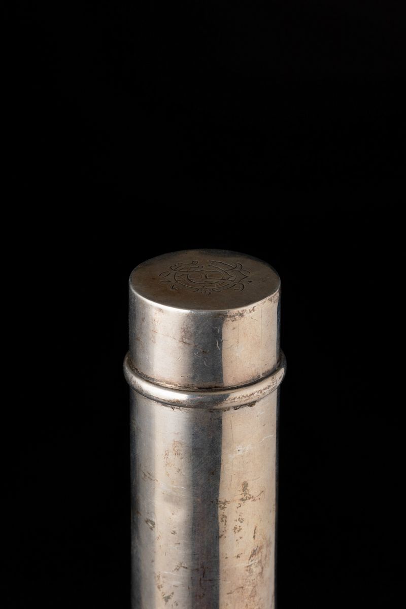 Bastone con Impugnatura Cilindrica in Argento. Inghilterra, XIX Secolo