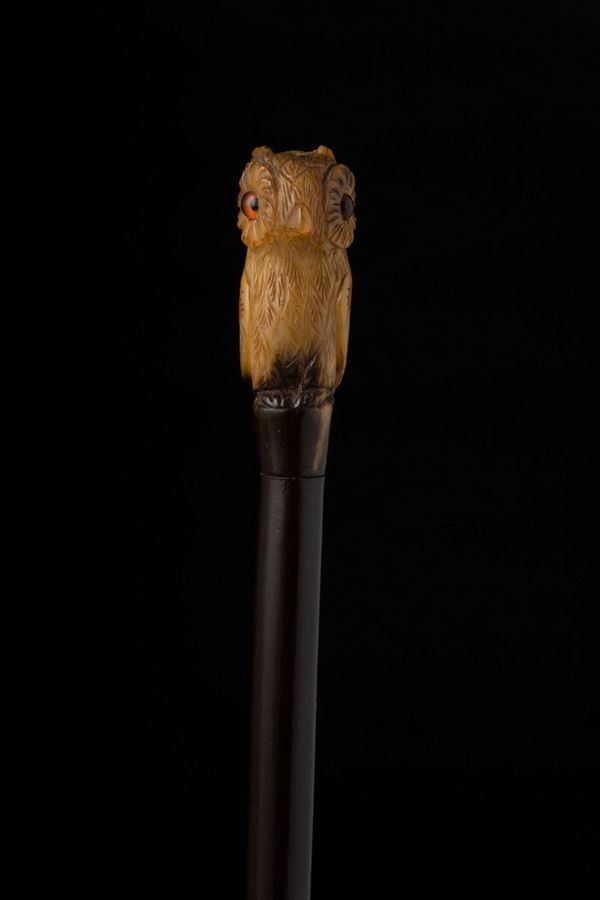 Bastone in corno. Inghilterra, XIX secolo