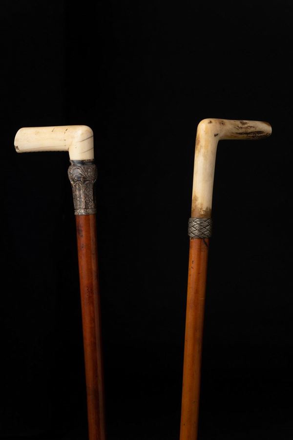 Bastone animato in corno. Fine XIX secolo - Auction Collectors' Sticks - I  - Cambi Casa d'Aste