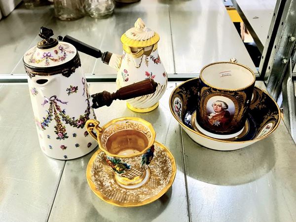 Una grande tazza con piatto Francia, seconda metà XIX secolo