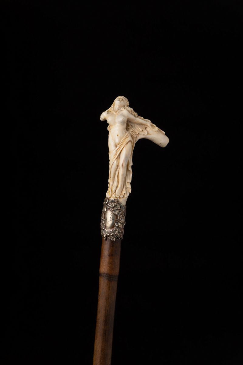 Bastone a tema erotico. Francia, fine XIX secolo  - Auction Collectors' Sticks - I - Cambi Casa d'Aste