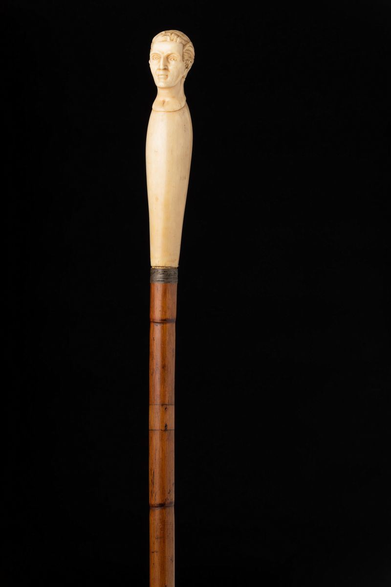 Bastone in avorio. Francia, metà XIX secolo  - Auction Collectors' Sticks - I - Cambi Casa d'Aste