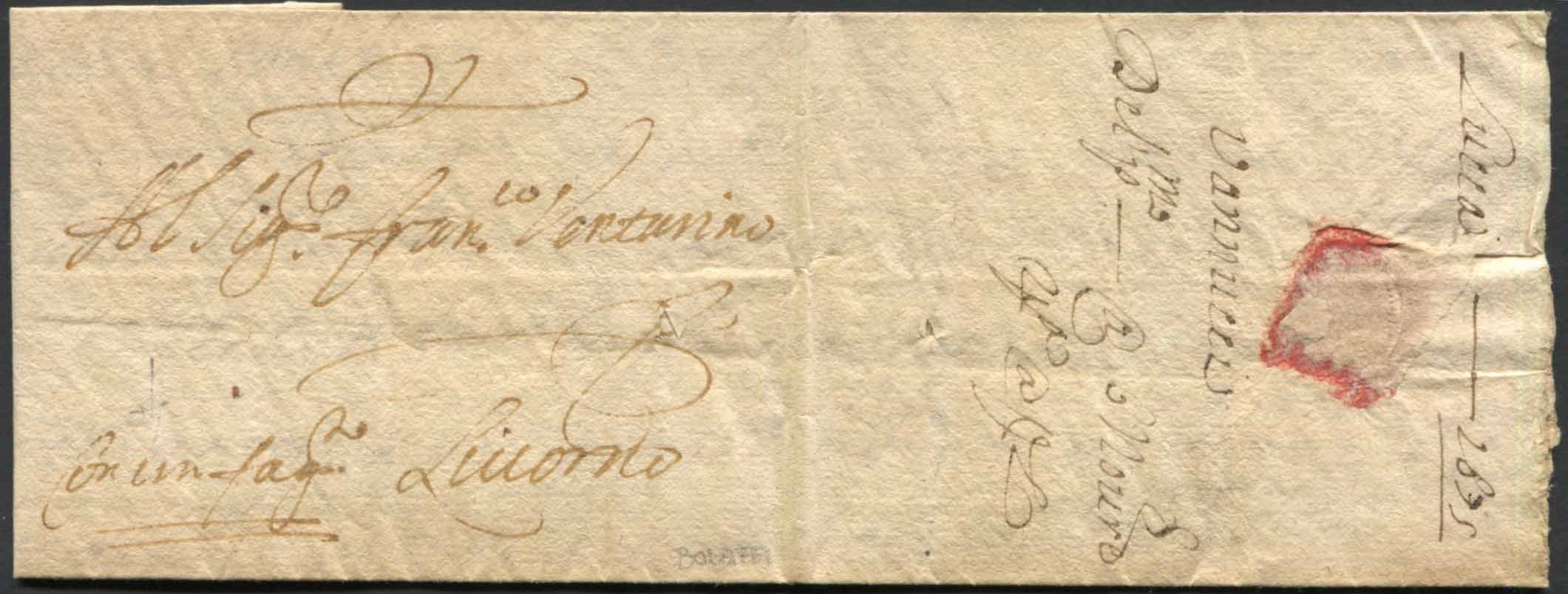 1681/1767, Toscana, Tre Lettere, Due per Livorno e una da Livorno per Marsiglia del 27 Novembre 1...