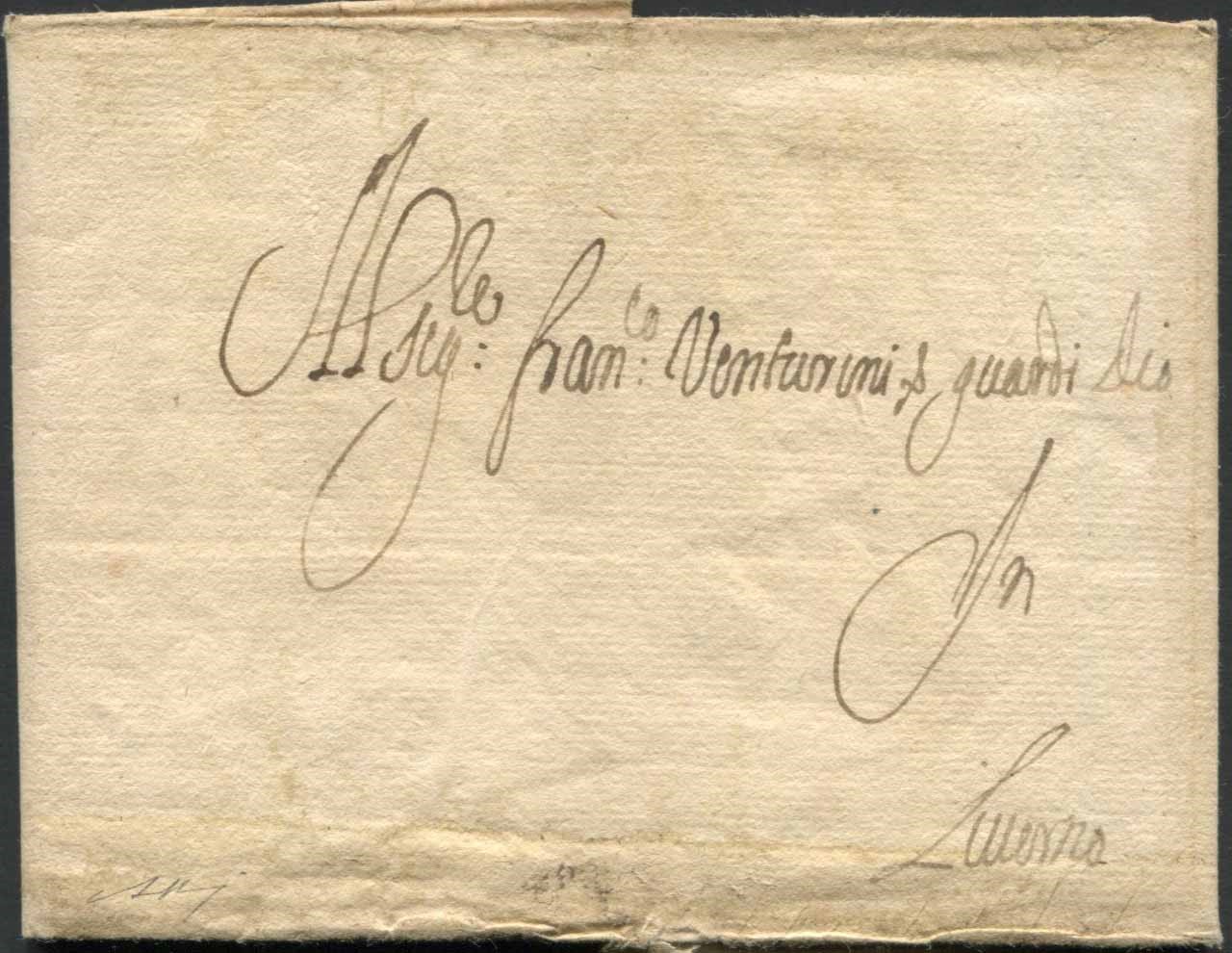 1681/1767, Toscana, Tre Lettere, Due per Livorno e una da Livorno per Marsiglia del 27 Novembre 1...