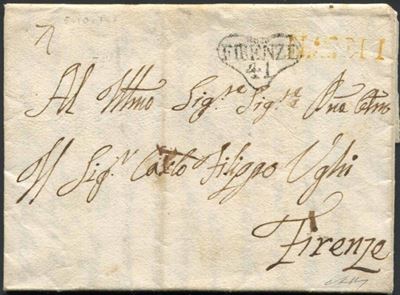 Toscana. Lettera da Napoli per Firenze del 5 Ottobre 1767.
