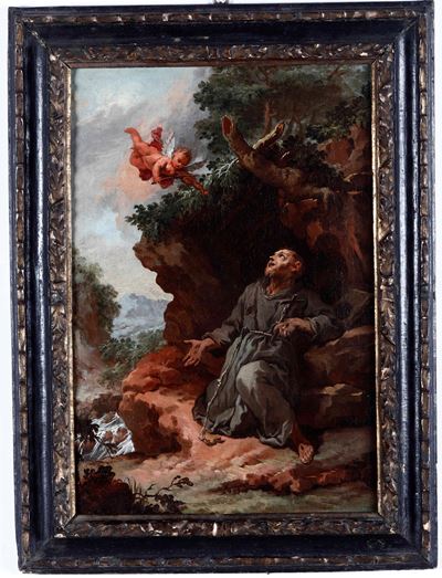 Scuola Veneta del XVIII Secolo Sant’antonio Entro Paesaggio