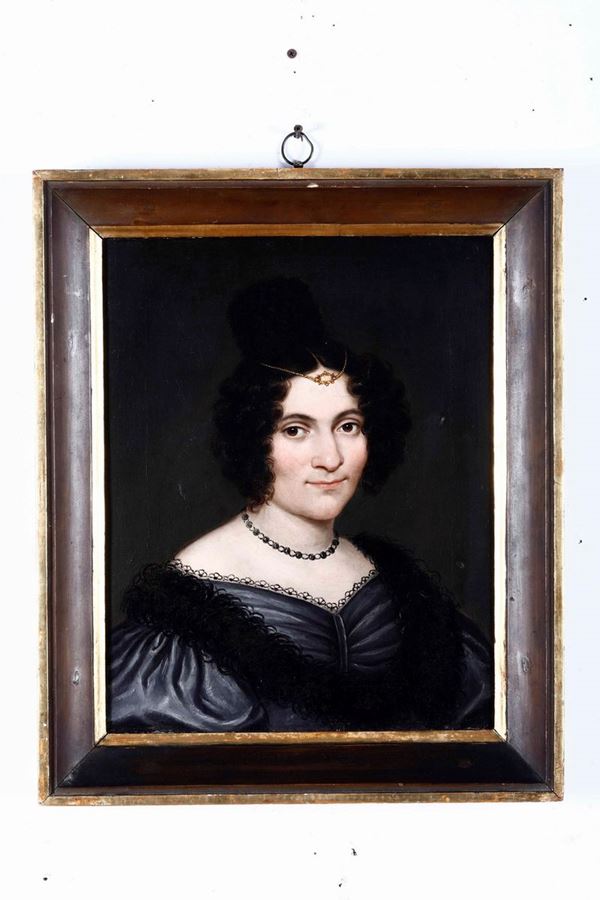 Scuola del XIX secolo Ritratto di nobildonna