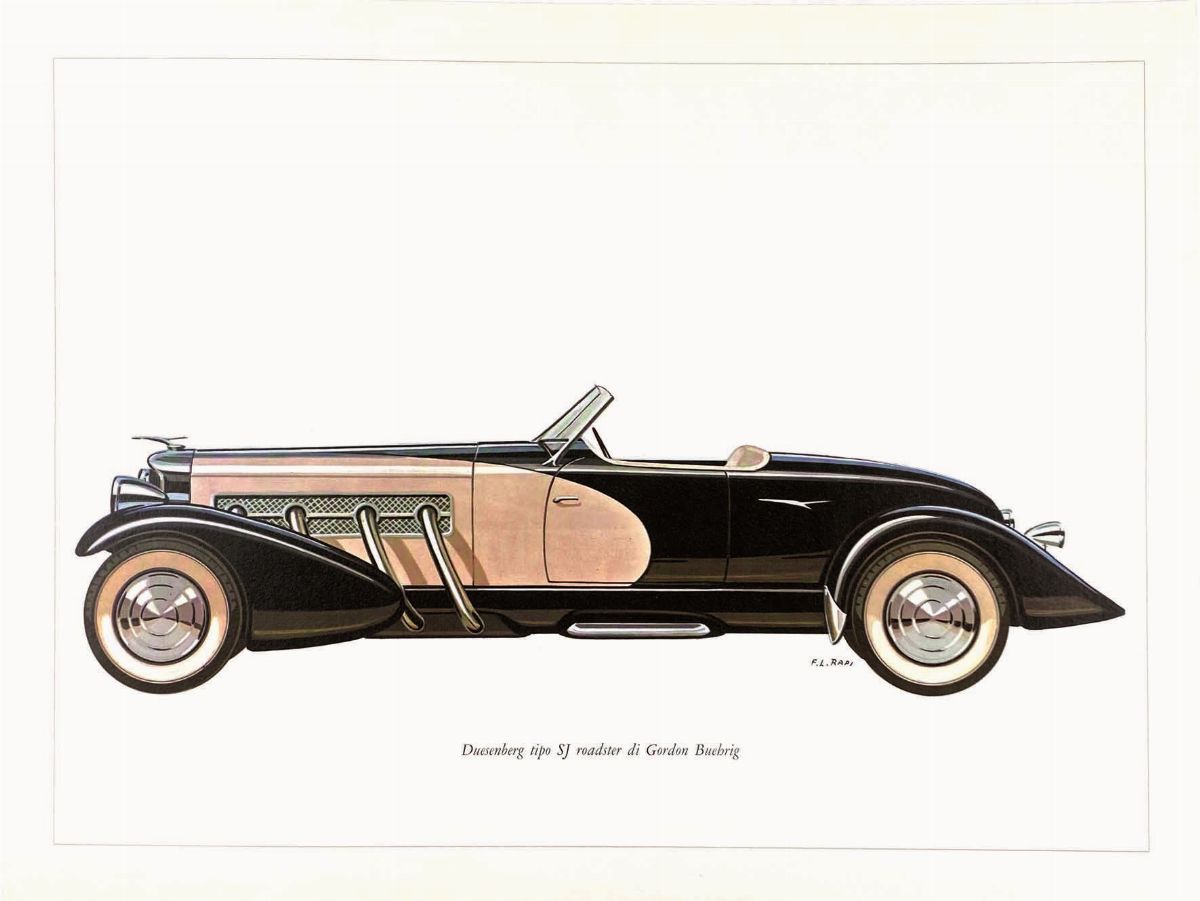 f.L.rapi Fiat 520s Torpedo / Hispano Suiza 6a / Alfa Romeo 1750 Gs Zagato / Duesenberg Sj Roadste...
