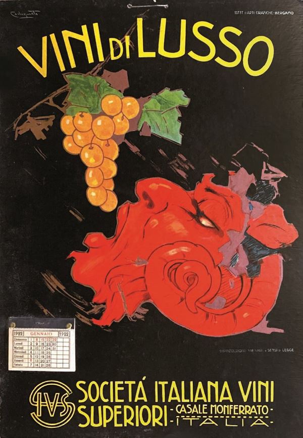 Plinio Codognato - Plinio Codognato ( 1878- 1940) VINI DI LUSSO – SIVS SOCIETA’ ITALIANA VINI SUPERIORI – CASALE MONFERRATO