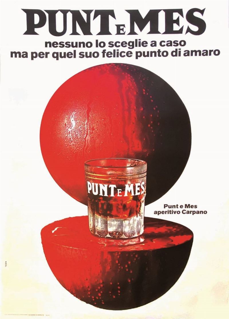 Armando Testa : Armando Testa (1917-1992) PUNT & MES, NESSUNO LO SCEGLIE A CASO  - Auction Posters | Cambi Time - I - Cambi Casa d'Aste
