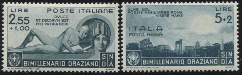 1936, REGNO D’ITALIA, “BIMILLENARIO ORAZIANO”.  - Auction Philately - Cambi Casa d'Aste