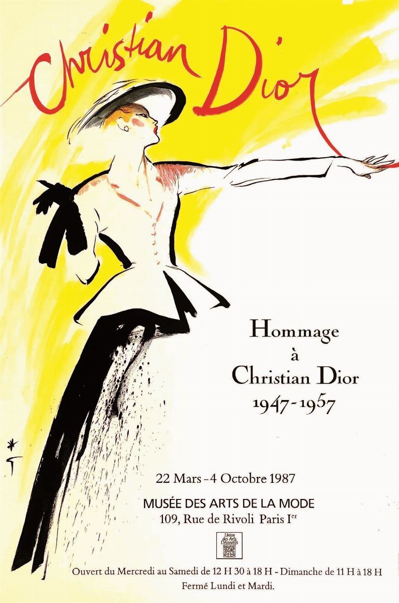 Gruau Ren&#232; : Gruau Renè (1909-2004) HOMMAGE À CHRISTIAN DIOR 1947-1957  - Auction Posters | Cambi Time - I - Cambi Casa d'Aste