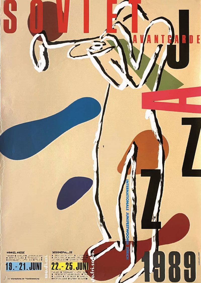 Kamwah Chan : Kamwah Chan (1947)  SOVIET AVANTGARDE / INTERNATIONALE JUNIFESTWOCHEN ZURICH   - Auction Posters | Cambi Time - I - Cambi Casa d'Aste