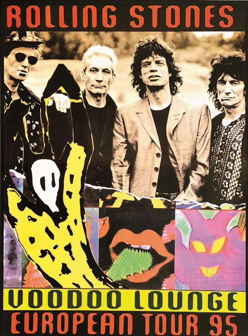 Anonimo ROLLING STONES VOODOO LOUNG EUROPEAN TOUR 1995  - Auction Posters | Cambi Time - I - Cambi Casa d'Aste