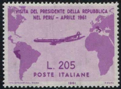 1961, Repubblica Italiana, Viaggio del Pres. Gronchi in Sud-america.